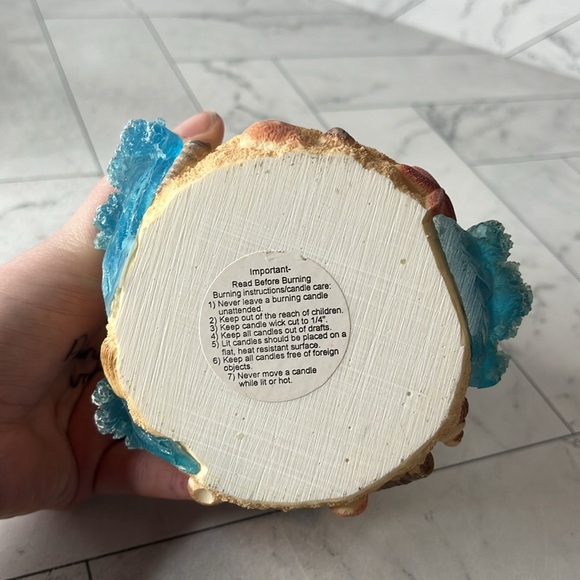 NWT Canopy Club Sailor Bear Candle with Topper Waves Starfish New Box Gift - Picture 6 of 8